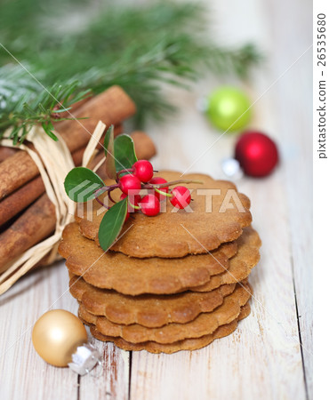 Christmas cookies with Christmas decorations Christmas cookies with Christmas decorations 26535680