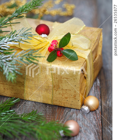 Christmas decoration with present 26535877