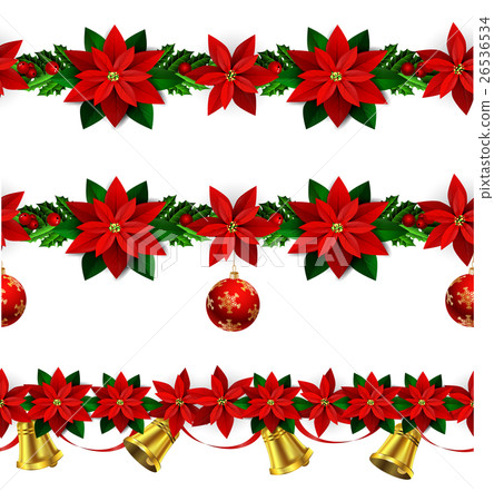 Set of n Seamless Christmas borders Set of n Seamless Christmas borders 26536534