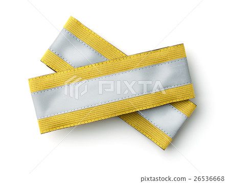 Top view of reflective wristband Top view of reflective wristband 26536668