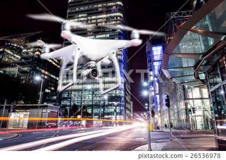 Hovering drone taking pictures of city of London 26536978