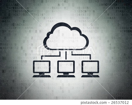 Cloud computing concept: Cloud Network on Digital 26537012