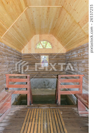 Interior inside font near the holy source Interior inside font near the holy source 26537255