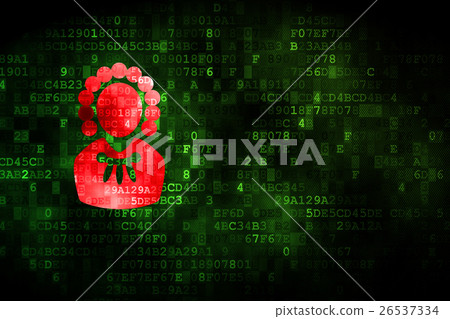 Law concept: Judge on digital background 26537334