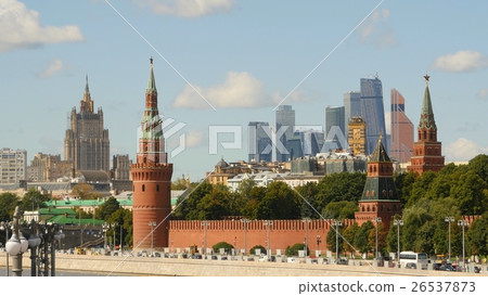 Kremlin on a background of the Moscow-City 2 26537873
