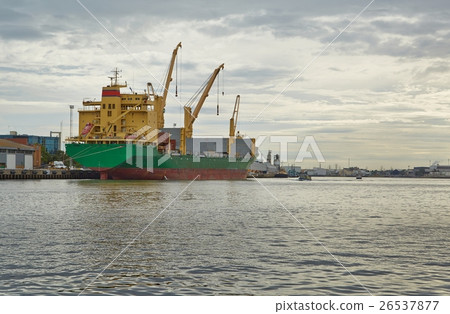 Industrial ships in port 26537877