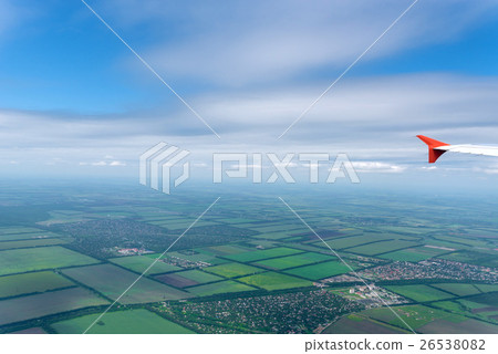 Skyscape viewed from airplane Skyscape viewed from airplane 26538082