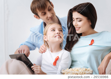 Attractive beautiful woman looking at her daughter 26538966