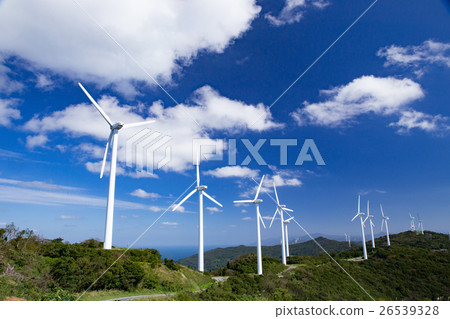 風力發電設施（風力發電）描繪佐佐木直半島的環境與能源資料 26539328