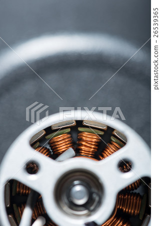 Top view of detailed motor armature 26539365