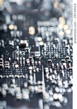 Close up of detailed drone chip 26539428