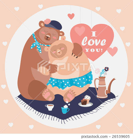 Couple of hugging bears 26539605