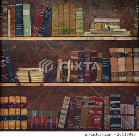Antique book on a shelf Antique book on a shelf 26539986