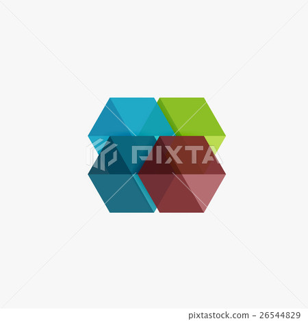 Empty blank hexagon layout, geometric template for Empty blank hexagon layout, geometric template for 26544829