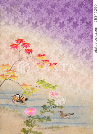 Japanese pattern silk fabric dyed cloth kimono kimono pattern Japanese pattern silk fabric dyed cloth kimono kimono pattern 26545290