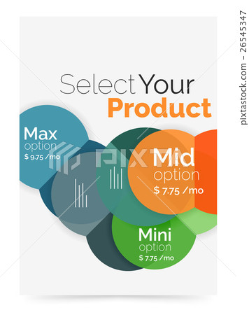 Business flyer circle abstract background 26545347