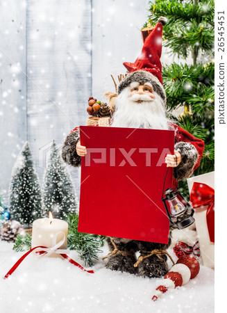 Santa with price tag, Christmas on sale discount  26545451