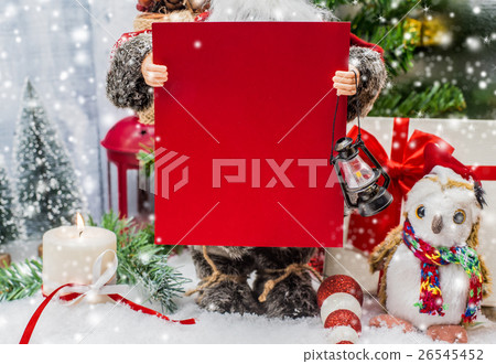 Santa with price tag, Christmas on sale discount  26545452