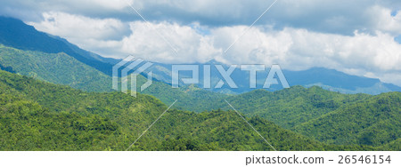 mountain with blue sky and cloud at Khao Kho 26546154