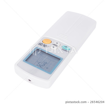 air conditioner remote control isolated on white 26546204