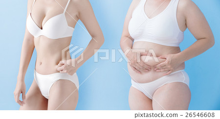 fat woman and slim woman fat woman and slim woman 26546608
