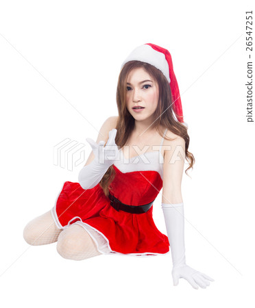 beautiful sexy girl wearing santa claus clothes 26547251