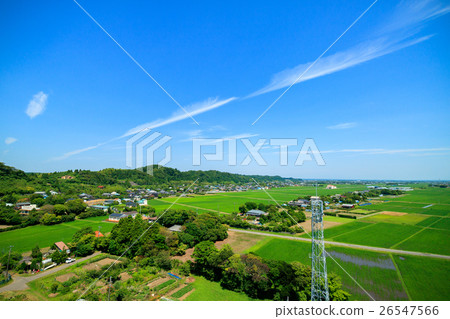 Ichinomiya-cho天線和satoyama風景鳥瞰圖 26547566