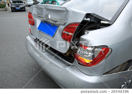 car crash accident on street car crash accident on street 26548396