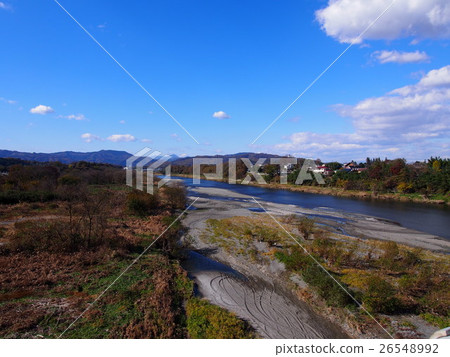 圖庫照片: 荒川區 風景 上游