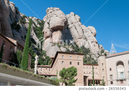 Montserrat monastery landscape view panorama 26550343