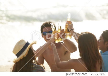 Friends who enjoy the resort 26551392