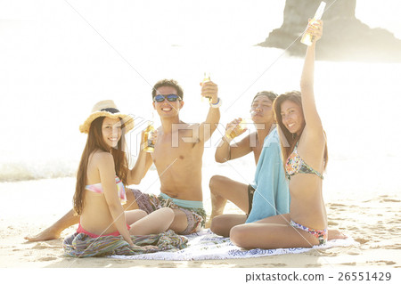 Friends who enjoy the resort 26551429