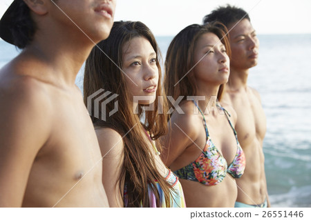Friends who enjoy the resort 26551446