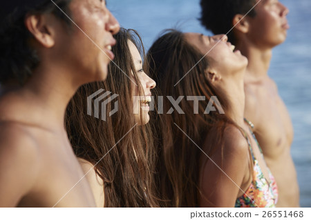 Friends who enjoy the resort 26551468