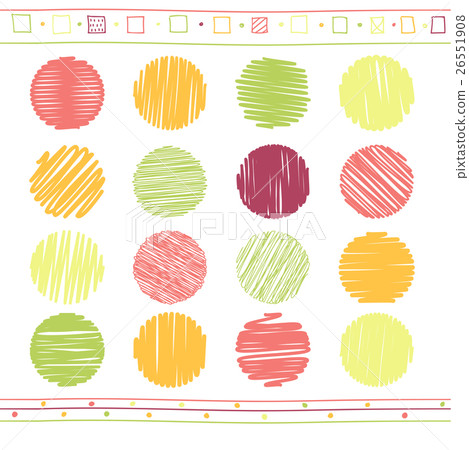 Vector set of scribble elements 26551908