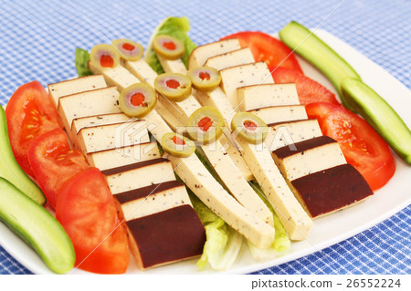 Cheese, olives and vegetables Cheese, olives and vegetables 26552224