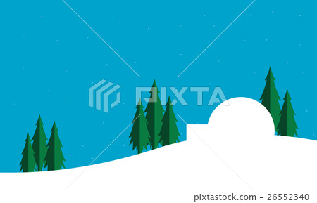 Silhouette of pole house Christmas Silhouette of pole house Christmas 26552340