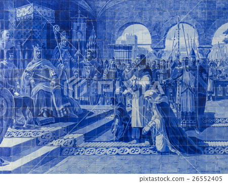 Ceramic Azulejos in Porto train station - Portugal Ceramic Azulejos in Porto train station - Portugal 26552405