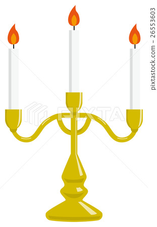 Candle and candlestick Candle and candlestick 26553603