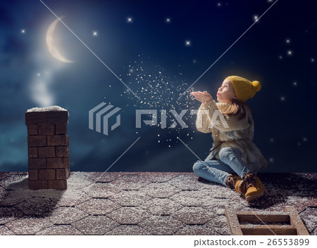 girl sitting on the roof 26553899