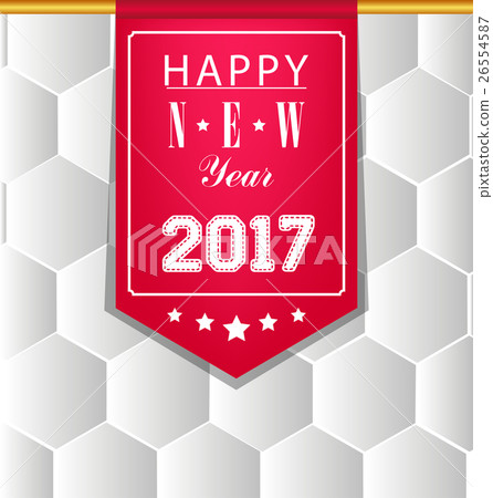 Happy new year 2017 and merry christmas, fireworks 26554587