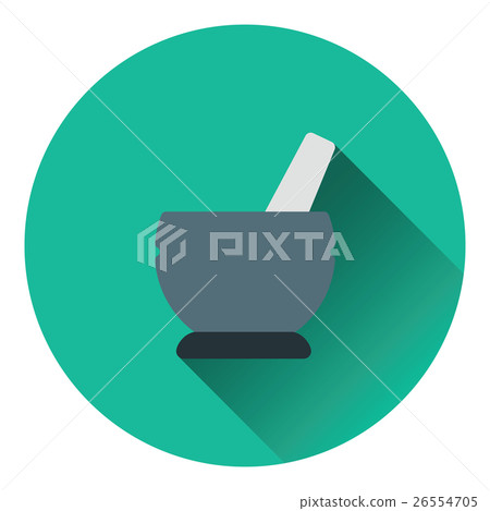 Mortar and pestel icon 26554705