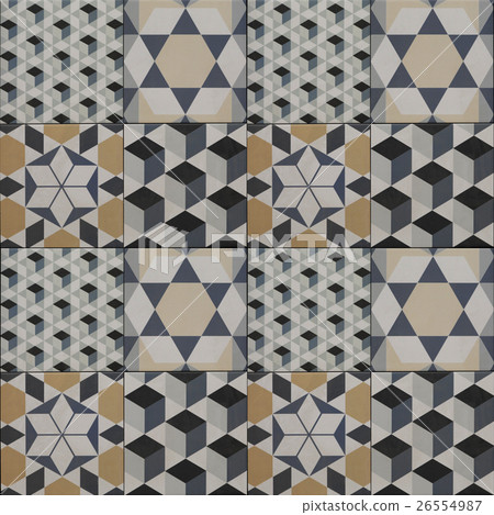 decorative tile pattern geometric patchwork design 26554987