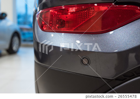 Parking sensors on a car 26555478