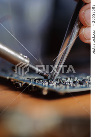 Soldering computer board Soldering computer board 26555595