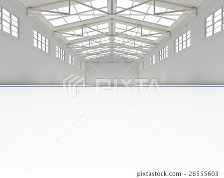 Huge empty light warehouse 26555603