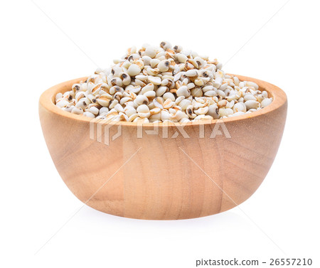 Millet rice , millet grains in wooden bowl Millet rice , millet grains in wooden bowl 26557210