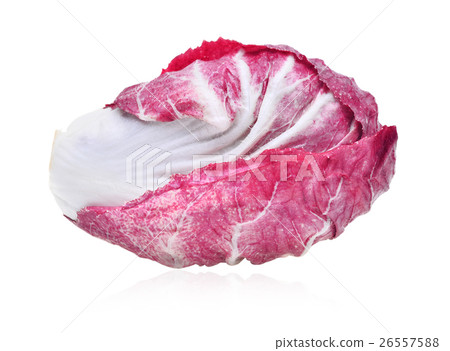 fresh radicchio (red salad) isolated on white fresh radicchio (red salad) isolated on white 26557588
