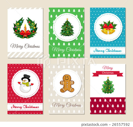 Christmas Greeting Cards and Invitations Set Christmas Greeting Cards and Invitations Set 26557592