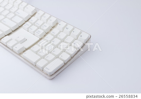 White keyboard White keyboard 26558834